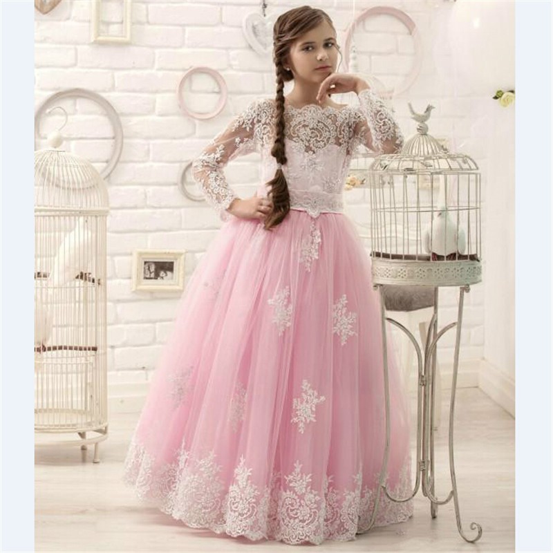 pink colour girl dress